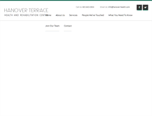 Tablet Screenshot of hanover-health.com